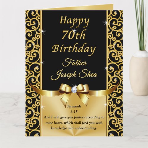 70th Birthday Card Special Order for Marsha Card
