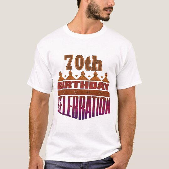 70th birthday tshirt design