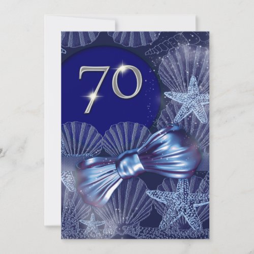70th birthday celebration party major CUSTOMIZE Personalized Invites
