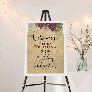 70th Birthday Cheers to 70 Years Party Poster