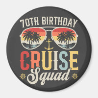 70TH Birthday Cruise Squad Family Matching Circle