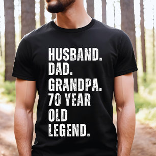 70th Birthday - Dad Born in 1954 Husband T-Shirt
