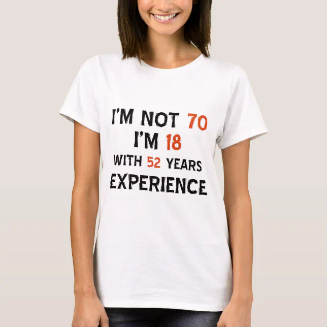 70th birthday designs T-Shirt | Zazzle