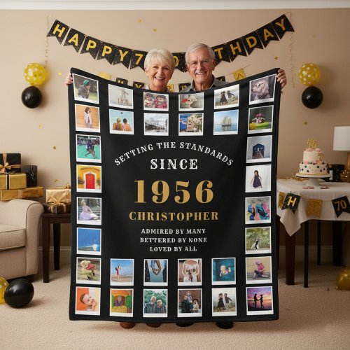 70th Birthday Family Memories Photo Collage 
