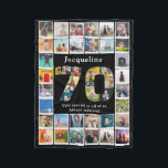 70th Birthday Family Photo Template Fleece Blanket<br><div class="desc">Make that birthday gift a very special memories keepsake with this wonderful photo blanket. Add your favorite images to create a heartfelt and touching present.</div>