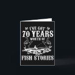 70th Birthday Fisherman T Shirt Funny B Fishing Gi Card<br><div class="desc">70th Birthday Fisherman T Shirt Funny B Fishing Gift Idea</div>