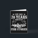 70th Birthday Fisherman T Shirt Funny B Fishing Gi Card<br><div class="desc">70th Birthday Fisherman T Shirt Funny B Fishing Gift Idea</div>