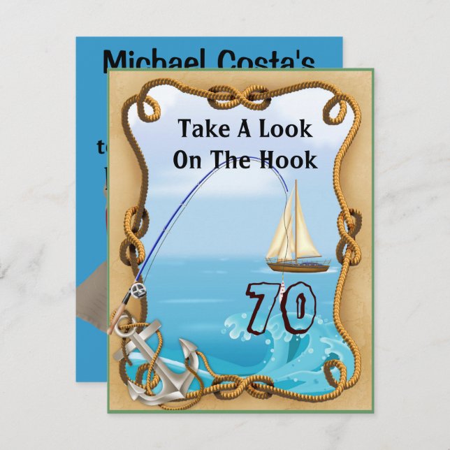 70th Birthday Fishing Gifts on Zazzle UK