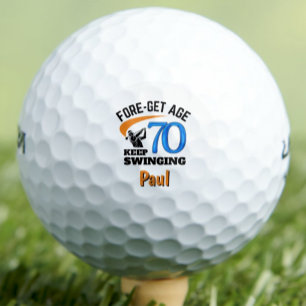 70th Birthday For Father In Law – 70 Years Classic Golf Balls