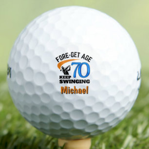 70th Birthday For Husband – 70 Years Classy Gift Golf Balls