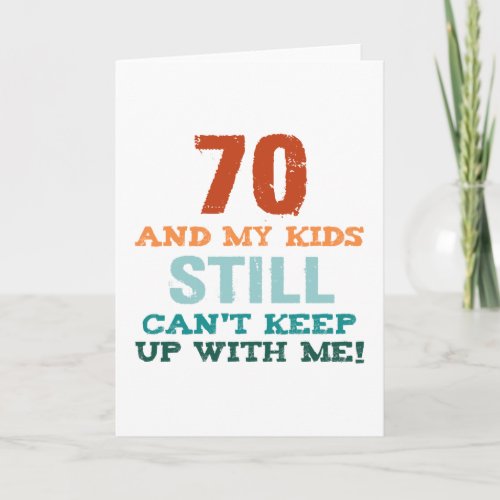 70th Birthday For Parents Card