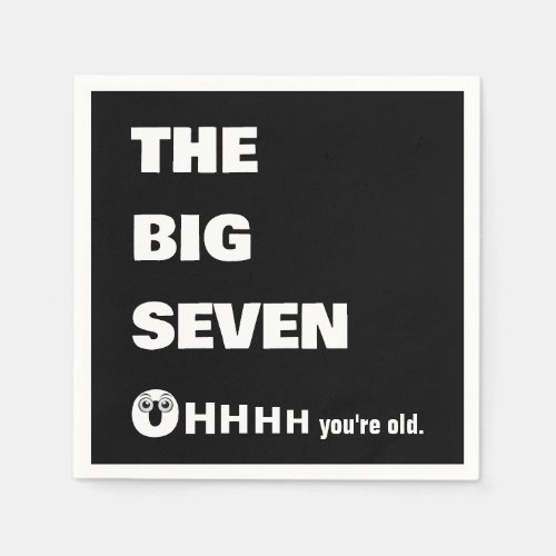 70th Birthday Getting Old Humor Napkins