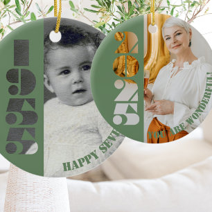70th birthday gift Born in 1955 Ornament