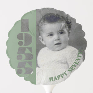 70th birthday gift Born in 1955 Ornament Balloon