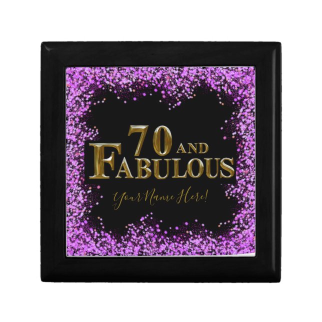 70th Birthday  Gift Box (Front)