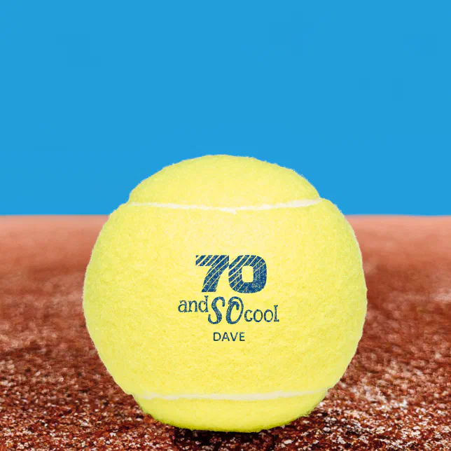 A custom bright yellow tennis ball.