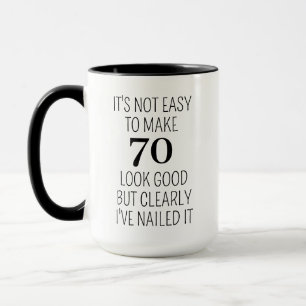 70th Birthday Gift for Women, 70th Birthday Mug, P Mug