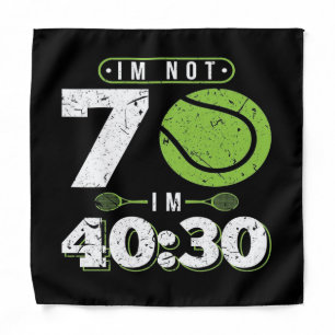 70th Birthday Gift Tennis Blanket Bandana