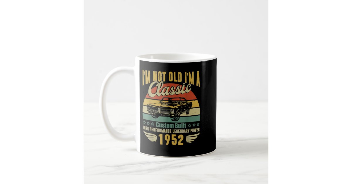 70th Birthday Funny Fishing Gifts 70 Year Old Men Coffee Mug