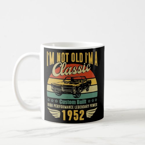 70th Birthday Gifts for Men Dad Retro Vintage Coffee Mug