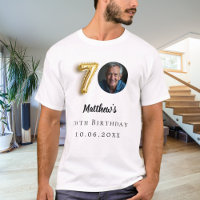70th birthday gold photo