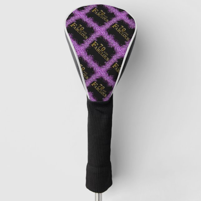 70th Birthday  Golf Head Cover (Front)