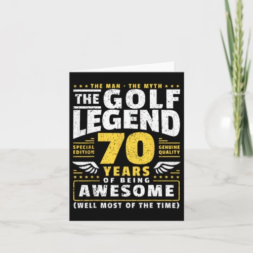 70th Birthday Golf Player 70 Years Old Golfer 