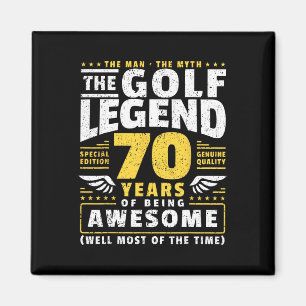 70th Birthday Golf Player 70 Years Old Golfer Magnet
