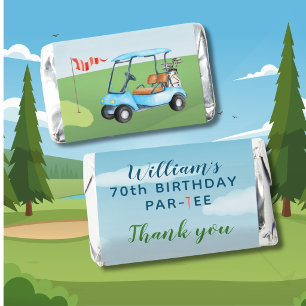 70th Birthday Golf Theme Par-tee Birthday Hershey's Miniatures