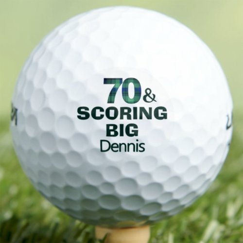 70th Birthday Granddad Gift Scoring Big Funny Golf Balls