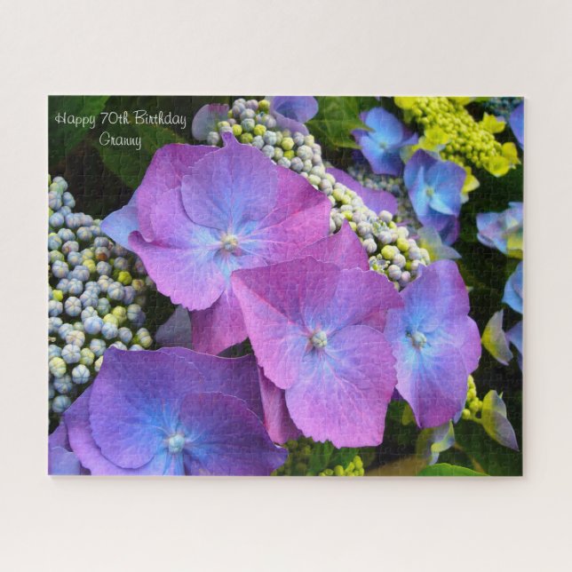 70th  Birthday Granny. Jigsaw Puzzle (Horizontal)