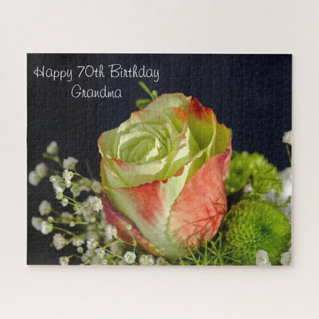 70th  Birthday Granny Jigsaw Puzzle (Horizontal)
