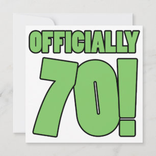 70th Birthday Humor Card