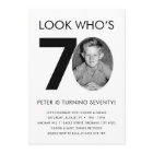 70th Birthday Invitation with Photo