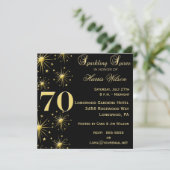 70th Birthday Invitations (Standing Front)
