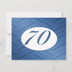 70th Birthday Invite (Blue)