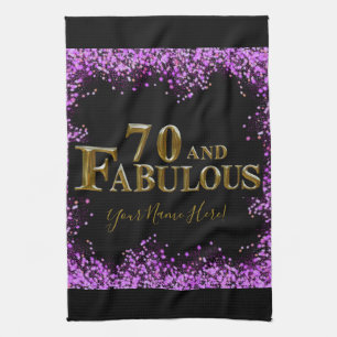 70th Birthday Kitchen Towel