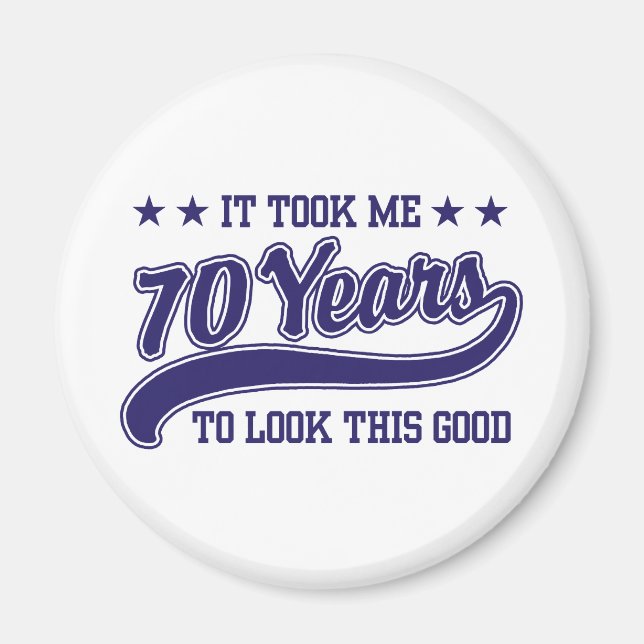 70th Birthday Magnet (Front)