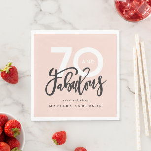 70th birthday making 70 look good modern napkins