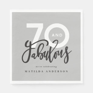 70th birthday making 70 look good modern napkins