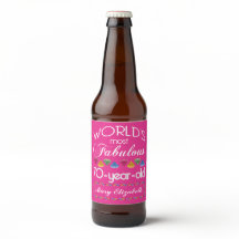 70th Birthday Most Fabulous Colorful Gems Pink