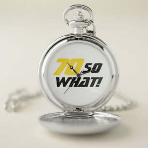 70th Birthday Motivational Positive Pocket Watch