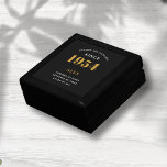 70th Birthday Name 1954 Black Gold Elegant Chic Gift Box<br><div class="desc">Elegant 70th Birthday Black & Gold Personalized 1954 Gift Box - Ultimate Chic Surprise for The Special Occasion. Discover the ultimate 70th birthday gift with our elegant, black and gold personalized gift box. Born from the style and spirit of 1954, this sophisticated package is sure to make a statement. Each...</div>