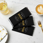 70th Birthday Name 1956 Black Gold Elegant Chic Hershey Bar Favors<br><div class="desc">1956 Vintage Black Gold Elegant Hershey Bar - Personalized 70th Birthday Celebration Favors. Celebrate your milestone 70th birthday with a touch of elegance, class, and sweetness! Our 1956 Vintage Black Gold Hershey Bars are the perfect way to make your mark with personalized birthday favors. Every bar boasts a rich and...</div>