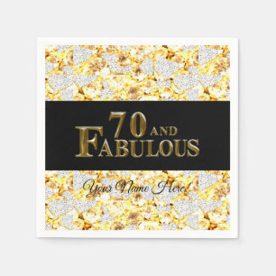 70th Birthday  Napkins