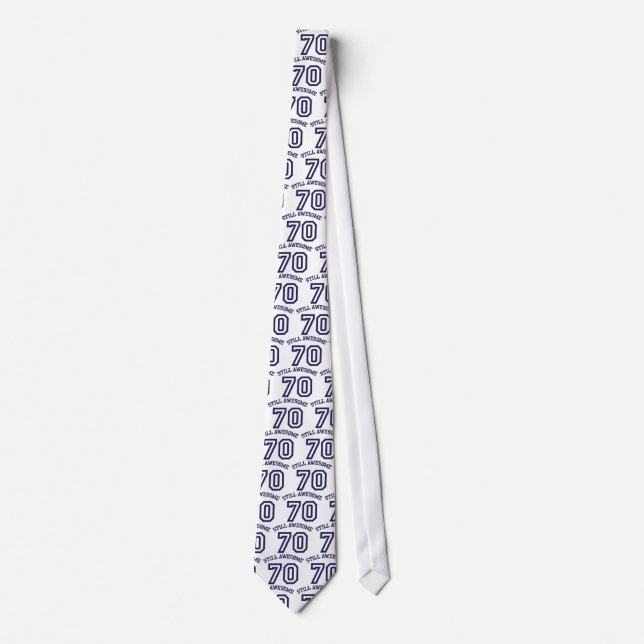 70th Birthday Neck Tie (Front)