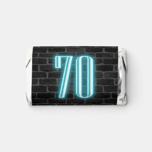 70th Birthday Neon Sign Hershey's Miniatures