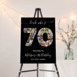 70th Birthday Number 70 Photo Collage Welcome Foam Board<br><div class="desc">Mark years of wonderful memories and adventures with this captivating 70th Birthday Number Photo Collage. This customizable template is the perfect blend of creativity and sentiment, allowing you to create a truly memorable and personalized gift for your loved one's special day. Capture the essence of incredible years in a single...</div>