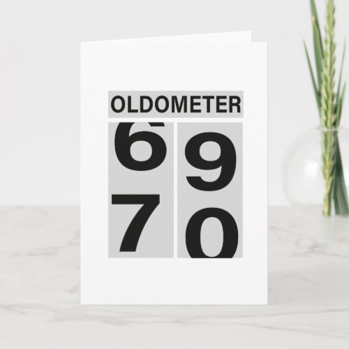 70th Birthday Oldometer Card