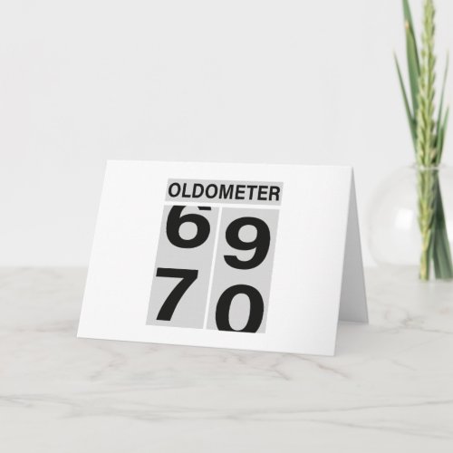 70th Birthday Oldometer Card